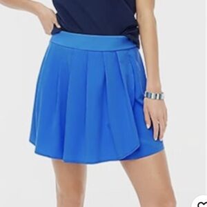 J. Crew Blue Pleated Mini Skort athletic wear